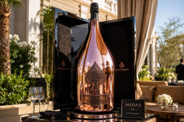 Armand de Brignac Ace of Spades Rosé, Jahrgang 2013, in der 30-Liter-Midas-Flasche