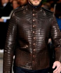 Louis Vuitton Offiziersjacke aus Alligator