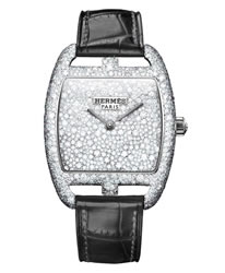 Hermès zeigt Diamant Damenuhr Sertie Neige