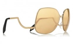goldene Sonnenbrille von Victoria Beckham