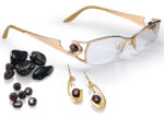 Luxus-Brillen con Crystaluche mit Edelsteinen