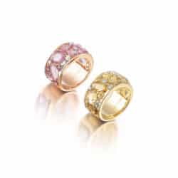 Al Coro Edelsteinkreation in Candy Colours - Ringe Candy Himbeer und Vanille