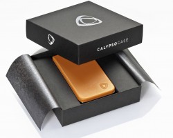 exklusive Handyhülle CalypsoCase mit Leder und Silber