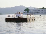 Taj Lake Palace Hotel in Udaipur, Indien - mitten im See