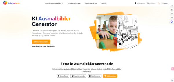Coloringbook.AI: Ausmalbilder zum Ausdrucken leicht gemacht