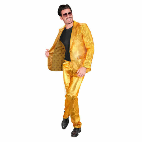 Party Anzug Kostüm Gold Herren